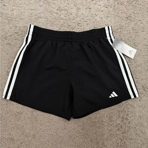 Adidas Black Shorts with White Accents